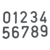 Numbers for marking beehives